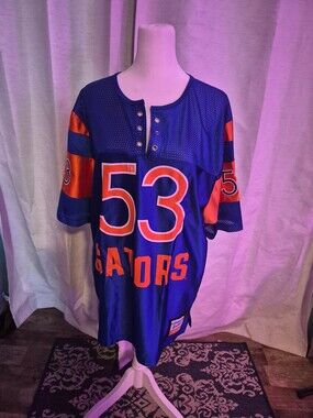 Florida Gators Pro Line XS Jersey Blue Orange Mesh Snap Button 53